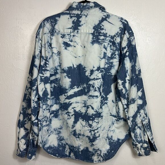 WEAR CISCO The Crop Shirt Denim / Cloud Tie Dye Long Sleeve Size M/L - Picture 7 of 11